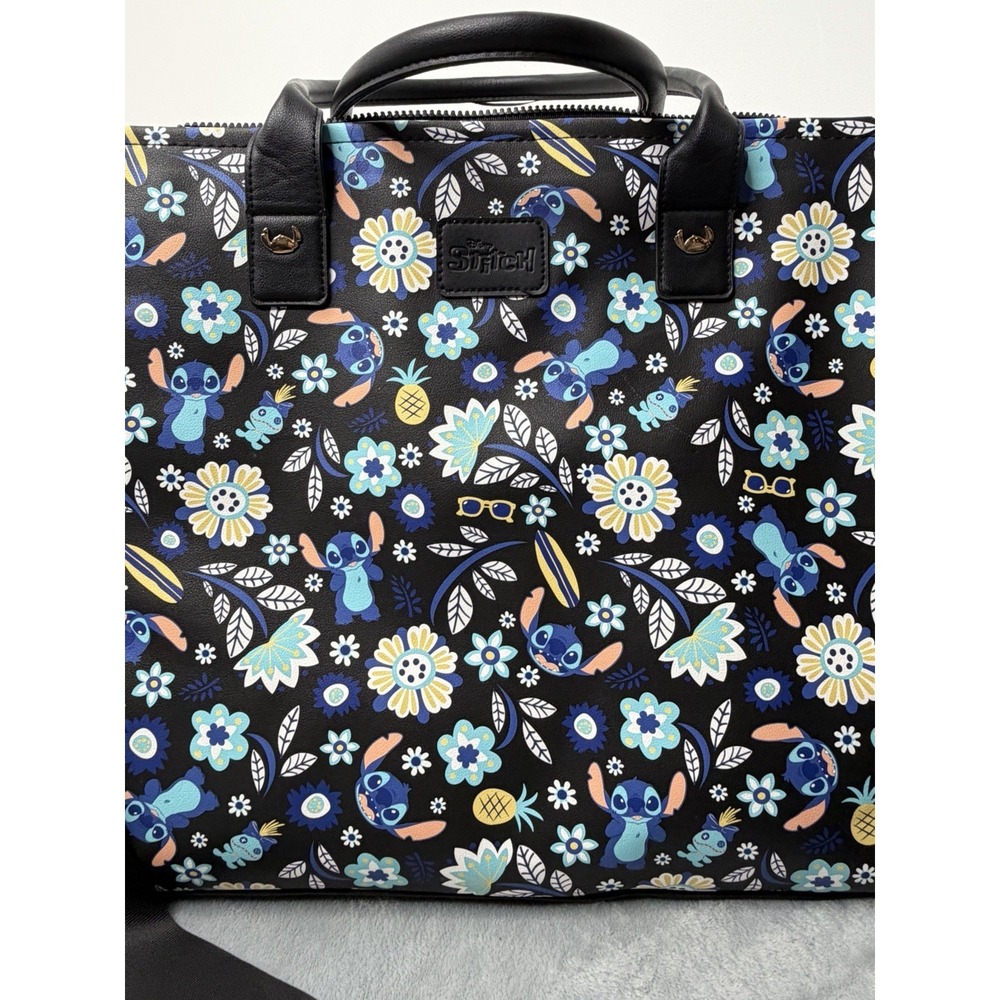 Disney Lilo & Stitch Tote Travel Bag All Over Print Purse Excellent Condition